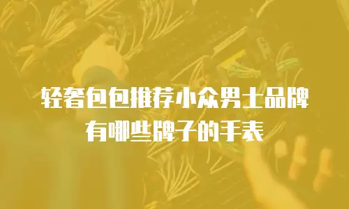 轻奢包包推荐小众男士品牌有哪些牌子的手表