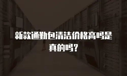 新款通勤包清洁价格高吗是真的吗？