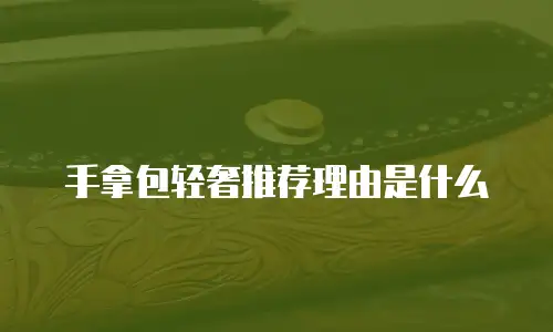手拿包轻奢推荐理由是什么