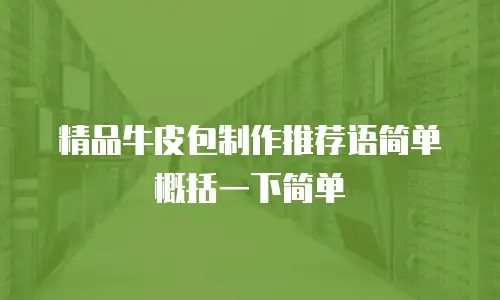 精品牛皮包制作推荐语简单概括一下简单