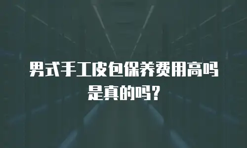 男式手工皮包保养费用高吗是真的吗？