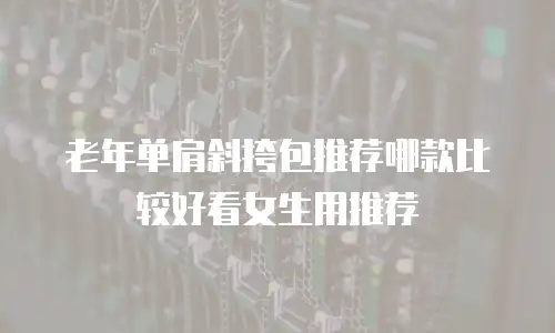 老年单肩斜挎包推荐哪款比较好看女生用推荐