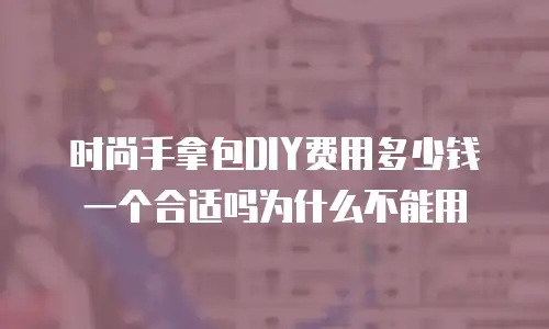 时尚手拿包DIY费用多少钱一个合适吗为什么不能用