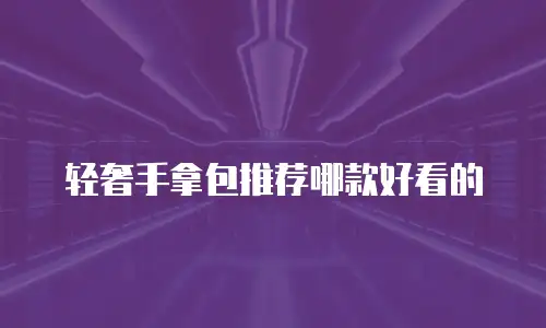 轻奢手拿包推荐哪款好看的