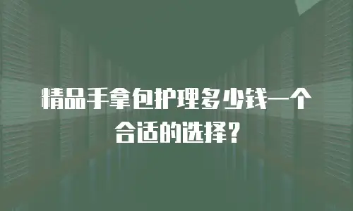 精品手拿包护理多少钱一个合适的选择？