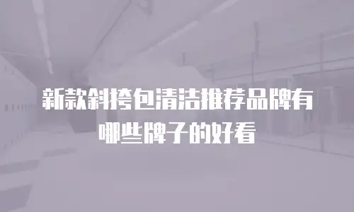 新款斜挎包清洁推荐品牌有哪些牌子的好看