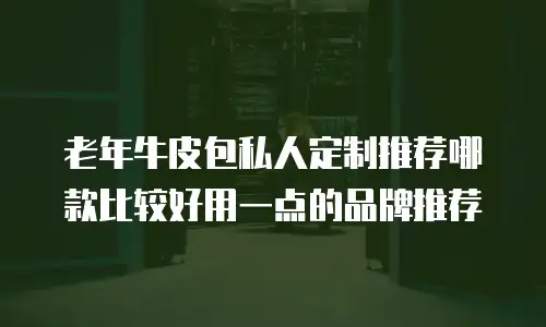 老年牛皮包私人定制推荐哪款比较好用一点的品牌推荐