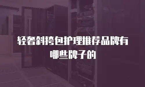 轻奢斜挎包护理推荐品牌有哪些牌子的