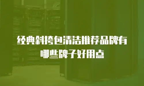 经典斜挎包清洁推荐品牌有哪些牌子好用点