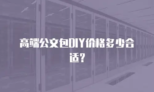 高端公文包DIY价格多少合适？