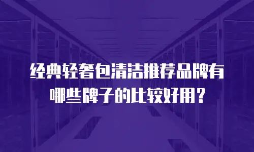 经典轻奢包清洁推荐品牌有哪些牌子的比较好用？