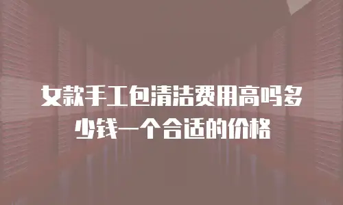 女款手工包清洁费用高吗多少钱一个合适的价格