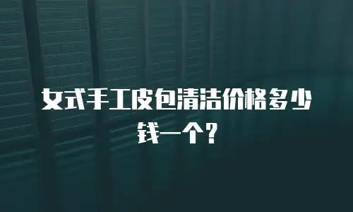 女式手工皮包清洁价格多少钱一个？