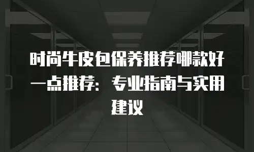 时尚牛皮包保养推荐哪款好一点推荐：专业指南与实用建议