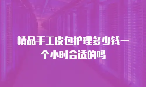 精品手工皮包护理多少钱一个小时合适的吗