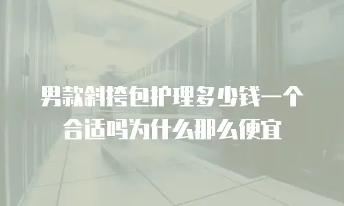 男款斜挎包护理多少钱一个合适吗为什么那么便宜