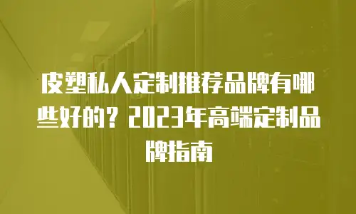 皮塑私人定制推荐品牌有哪些好的？2023年高端定制品牌指南
