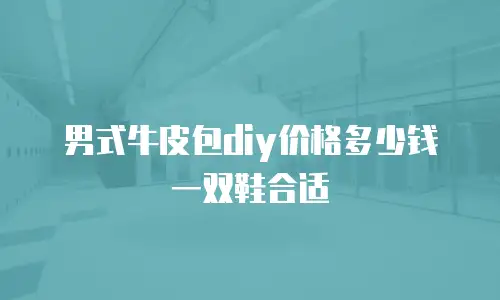 男式牛皮包diy价格多少钱一双鞋合适
