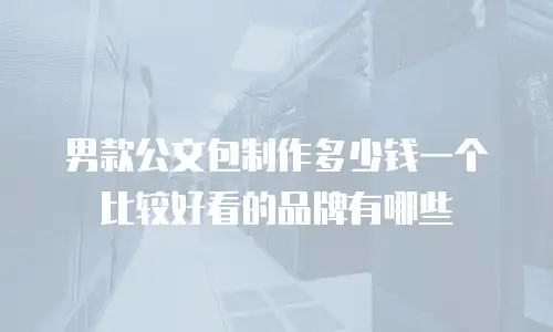 男款公文包制作多少钱一个比较好看的品牌有哪些