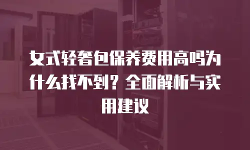女式轻奢包保养费用高吗为什么找不到？全面解析与实用建议