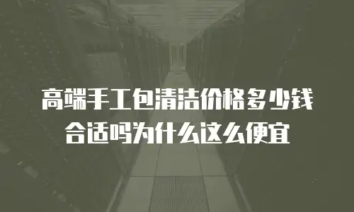 高端手工包清洁价格多少钱合适吗为什么这么便宜