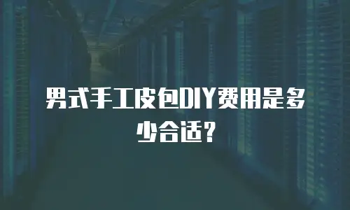 男式手工皮包DIY费用是多少合适？