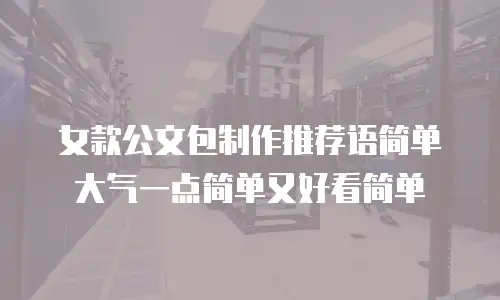女款公文包制作推荐语简单大气一点简单又好看简单