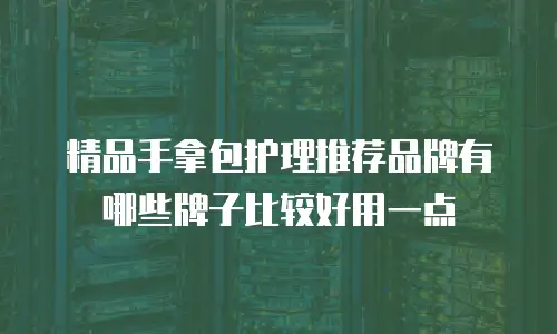 精品手拿包护理推荐品牌有哪些牌子比较好用一点