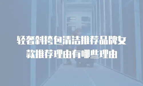 轻奢斜挎包清洁推荐品牌女款推荐理由有哪些理由