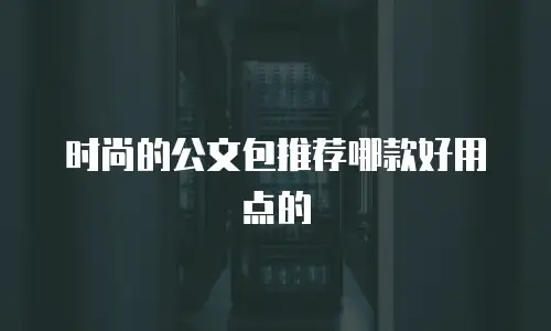 时尚的公文包推荐哪款好用点的