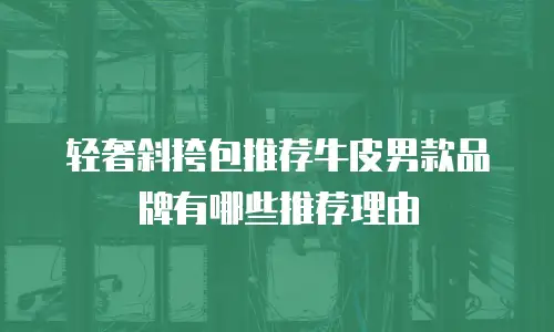 轻奢斜挎包推荐牛皮男款品牌有哪些推荐理由