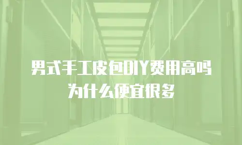 男式手工皮包DIY费用高吗为什么便宜很多