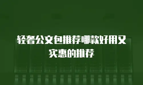 轻奢公文包推荐哪款好用又实惠的推荐