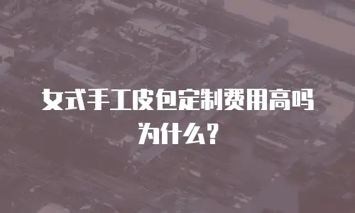 女式手工皮包定制费用高吗为什么？