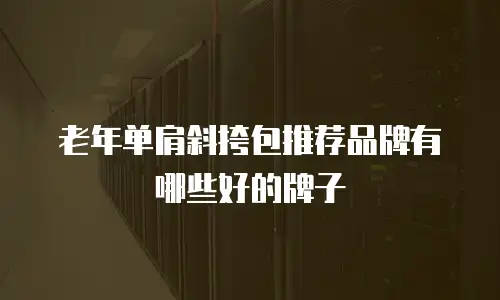 老年单肩斜挎包推荐品牌有哪些好的牌子