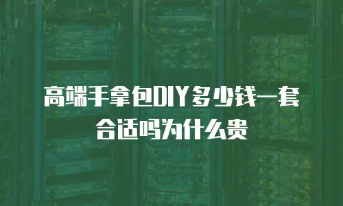 高端手拿包DIY多少钱一套合适吗为什么贵