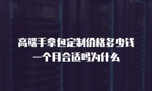 高端手拿包定制价格多少钱一个月合适吗为什么