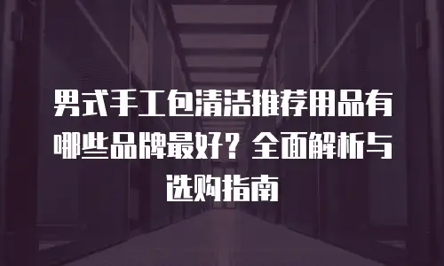 男式手工包清洁推荐用品有哪些品牌最好？全面解析与选购指南