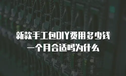 新款手工包DIY费用多少钱一个月合适吗为什么