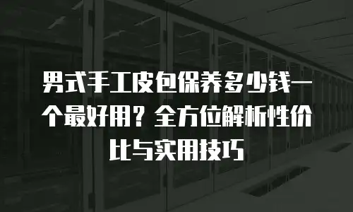 男式手工皮包保养多少钱一个最好用？全方位解析性价比与实用技巧