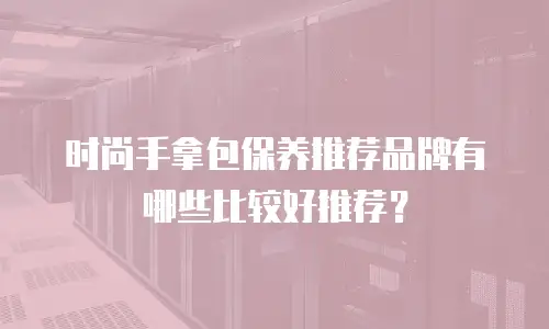 时尚手拿包保养推荐品牌有哪些比较好推荐？