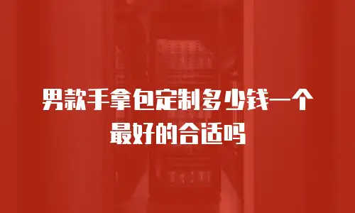 男款手拿包定制多少钱一个最好的合适吗