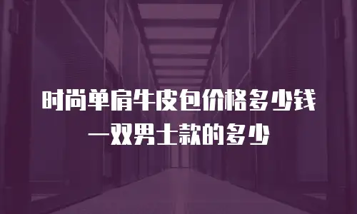 时尚单肩牛皮包价格多少钱一双男士款的多少