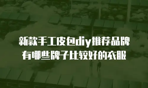 新款手工皮包diy推荐品牌有哪些牌子比较好的衣服