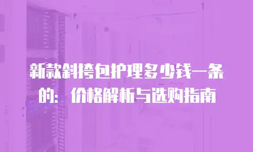 新款斜挎包护理多少钱一条的：价格解析与选购指南