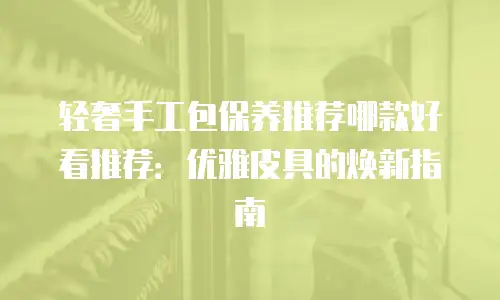 轻奢手工包保养推荐哪款好看推荐：优雅皮具的焕新指南