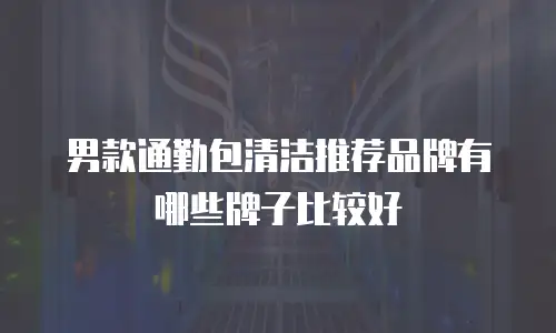 男款通勤包清洁推荐品牌有哪些牌子比较好