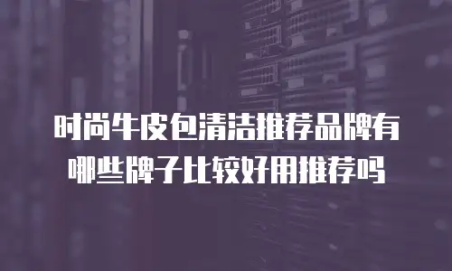 时尚牛皮包清洁推荐品牌有哪些牌子比较好用推荐吗
