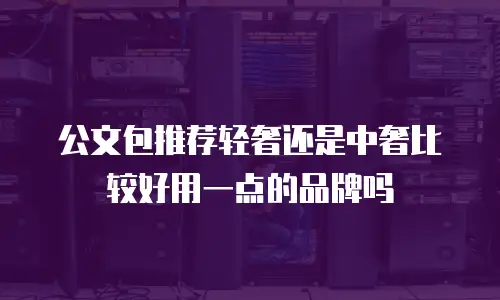 公文包推荐轻奢还是中奢比较好用一点的品牌吗