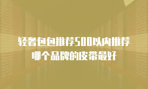 轻奢包包推荐500以内推荐哪个品牌的皮带最好